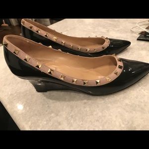 Valentino Rockstud Wedges Sz 41